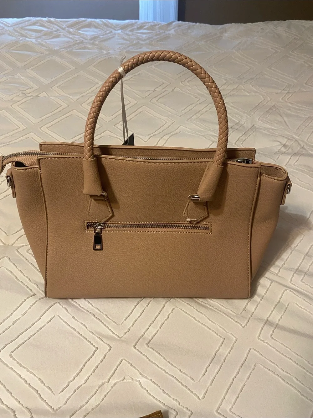 Blush LaTerre Structured Vegan Leather Purse